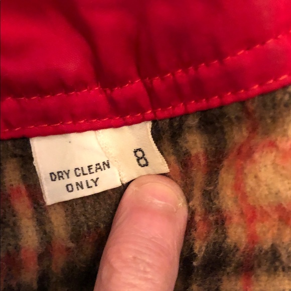 Calvin Klein Collection Red Toggle Pea Coat - Picture 4 of 7